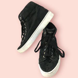 Coach Black High-Top Sneakers